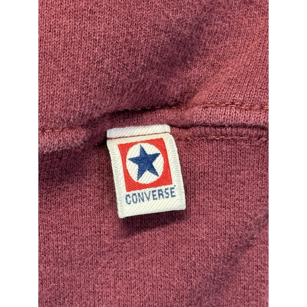 Vintage Converse Athletics Crewneck Sweatshirt XL Knits cheer mom‎ Maroon - Picture 8 of 8